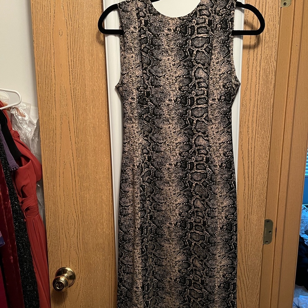 Calvin Klein Snakeskin Dress